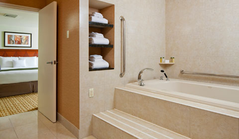 1 King Bed 2 Room Suite w/ Whirlpool at DoubleTree Bethesda